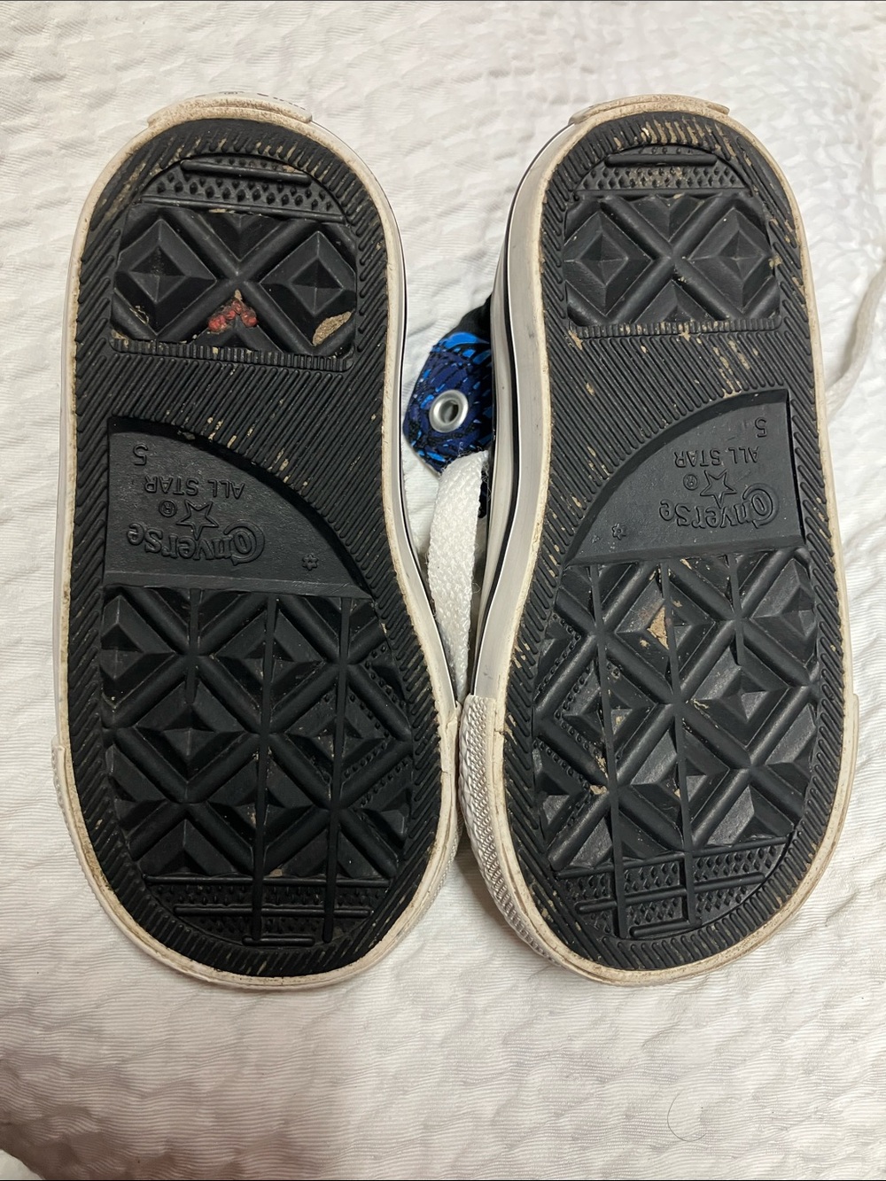 Converse Kids Black High-Top Sneakers with Blue Graphic - Picture 7 of 7